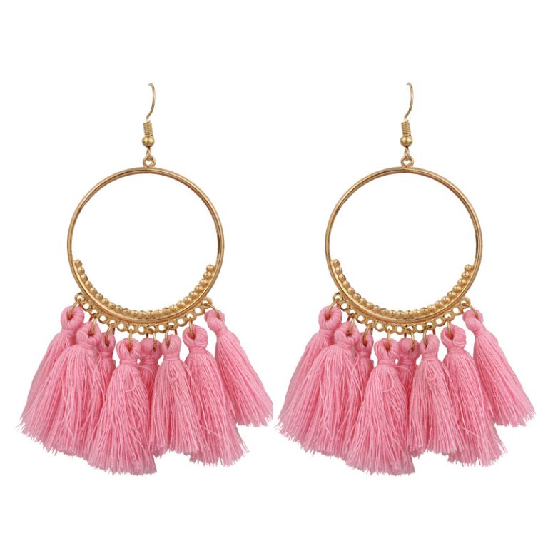 Boucles d'oreilles Boho en or main image 0